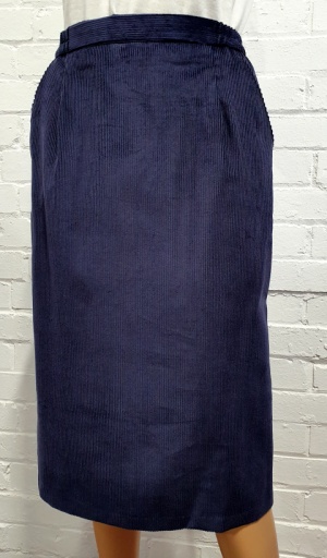 Navy cord 2024 pencil skirt